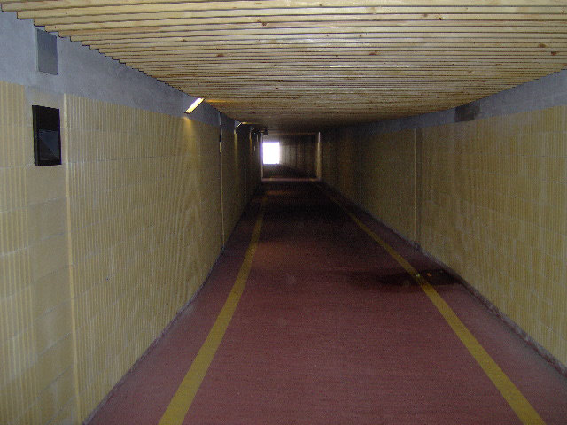 Pista ciclabile nel sotto passo di Porto d'Ascoli