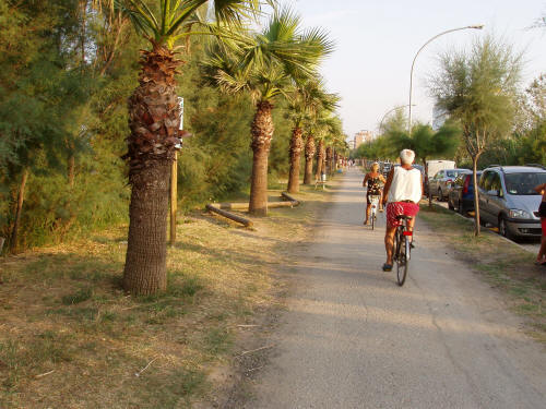 Pista ciclabile a Villa Rosa di Martinsicuro in attesa di sistemazione 